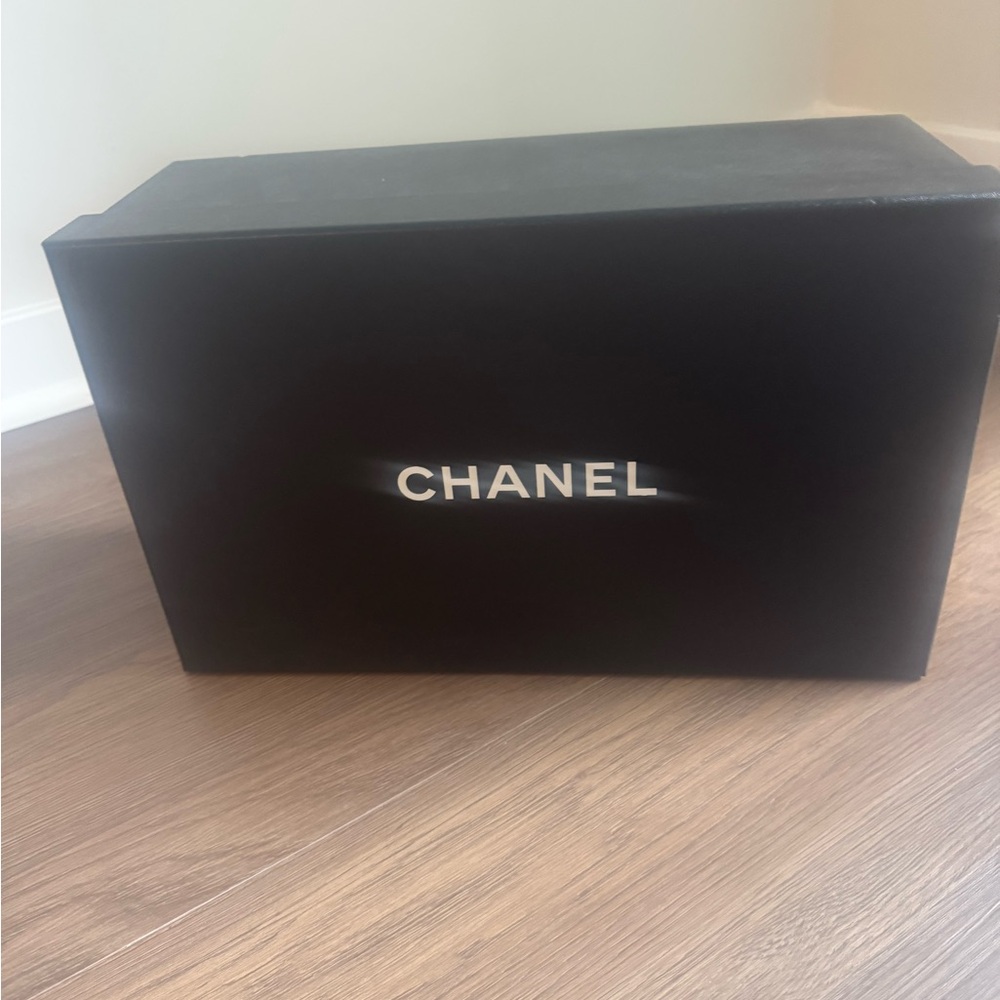 Authentic CHANEL Black Storage Box